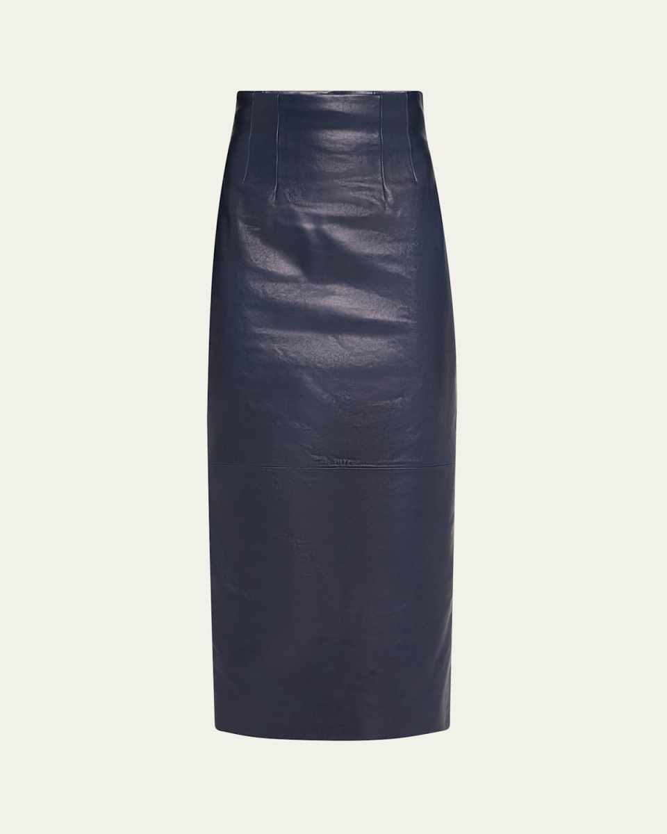Loxley Leather Pencil Maxi Skirt